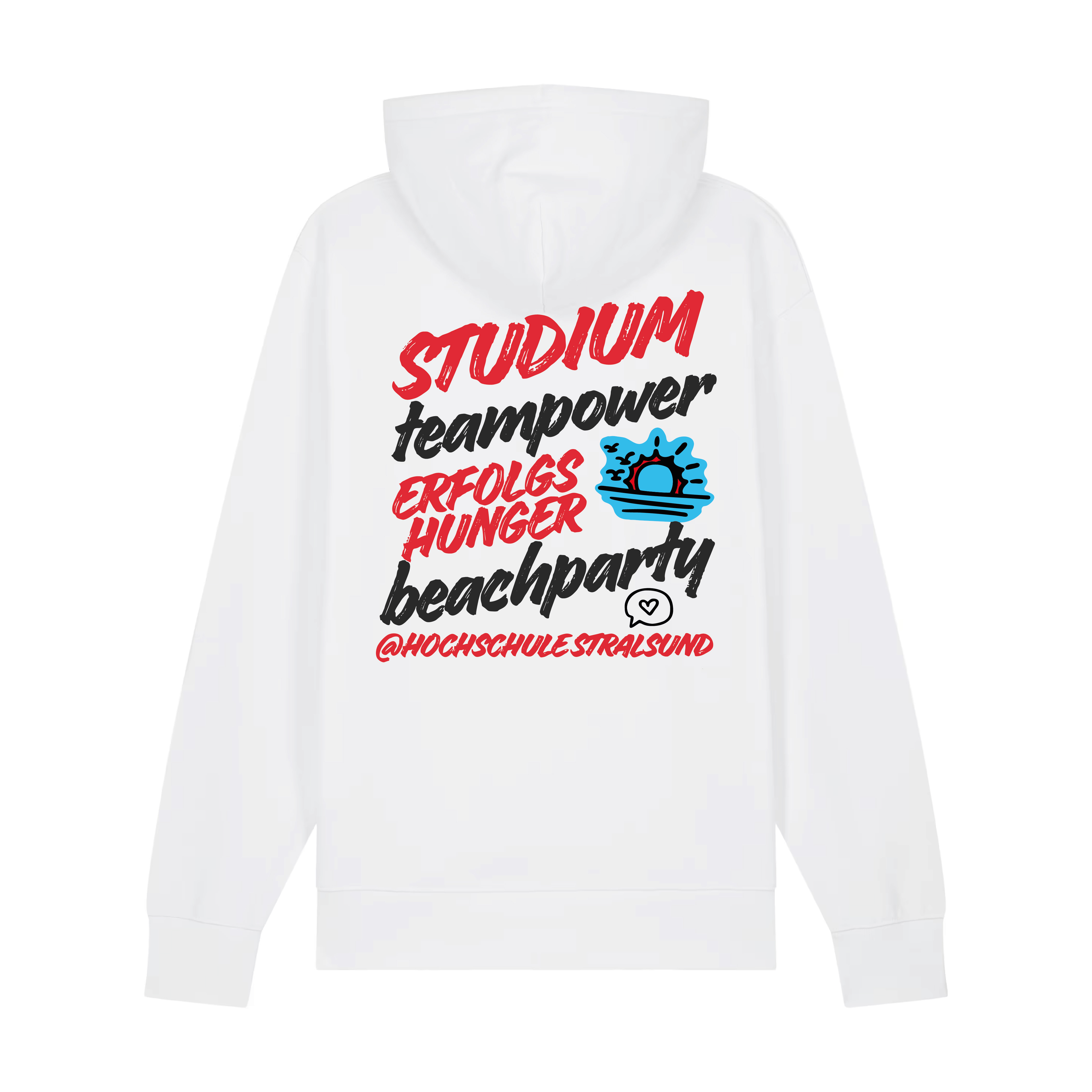 Hoodie Unisex Teampower, White